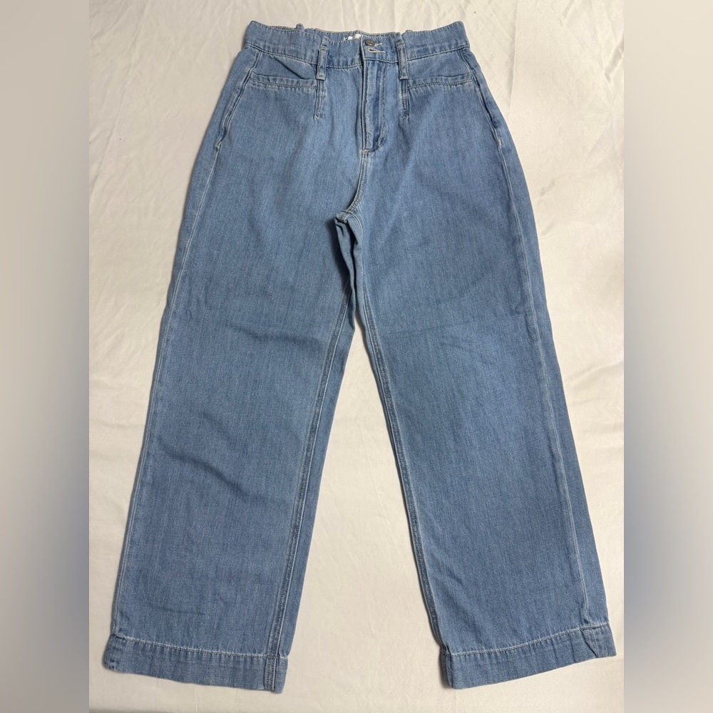 PAIGE Wide Leg Jeans Size 25 High Rise Denim